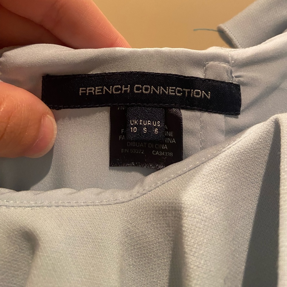 French Connection Ruffle Neck Mini Dress - Picture 4 of 5